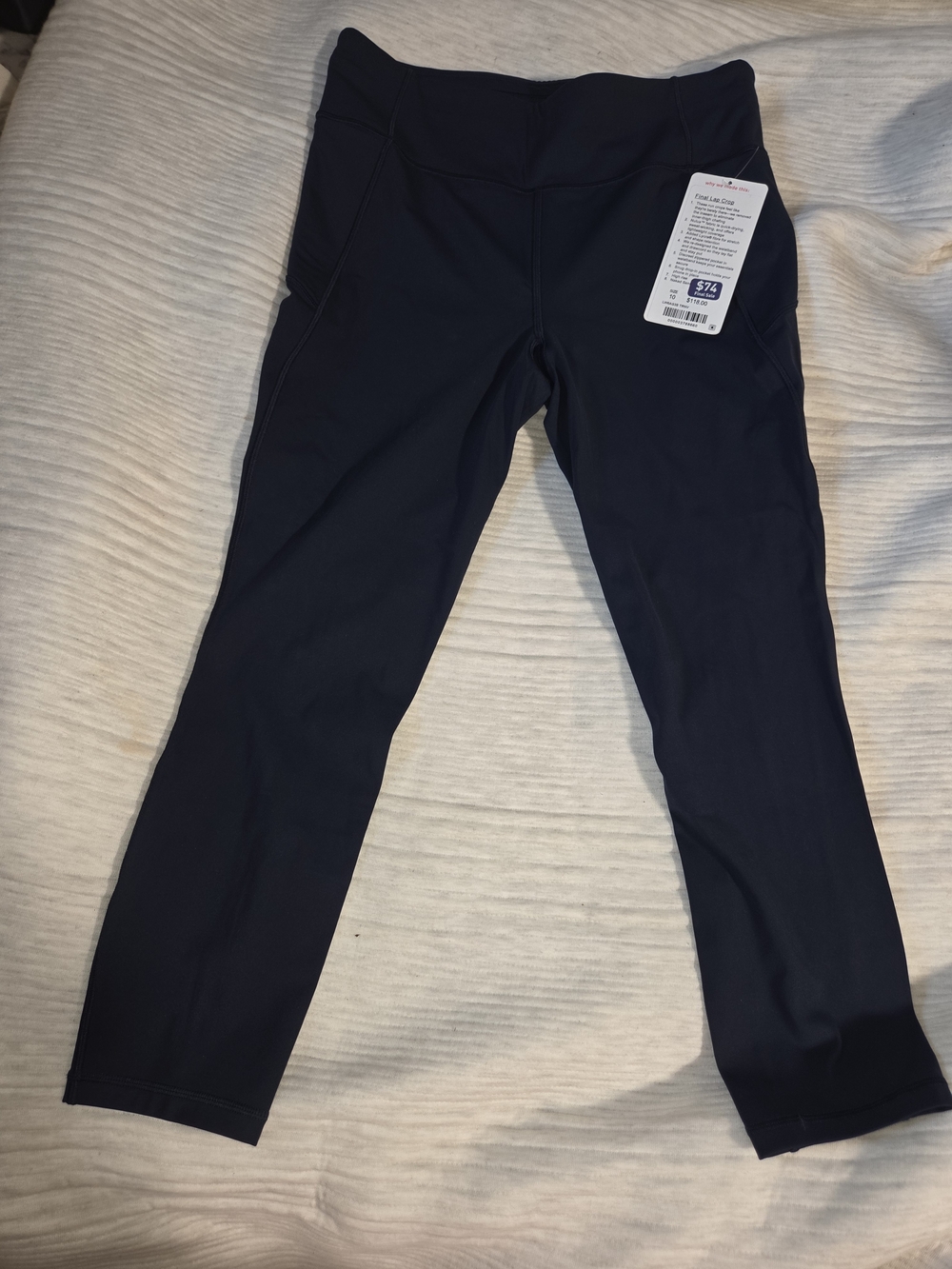 Navy Lululemon Capri Leggings